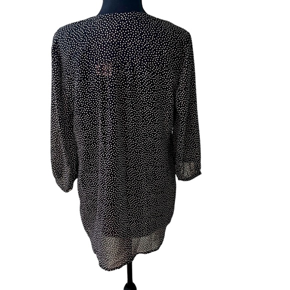 Motherhood Maternity black/white dot blouse with camisole size Med NWT - Picture 5 of 16